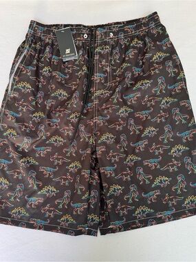 FT FENTENG Mens Swim Trunks Quick Dry Board Shorts Mesh Sz Lg Lined Drawstring